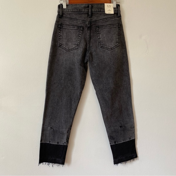 Letters to Juliet Black Raw Hem Jeans Womens 24 - Picture 5 of 8